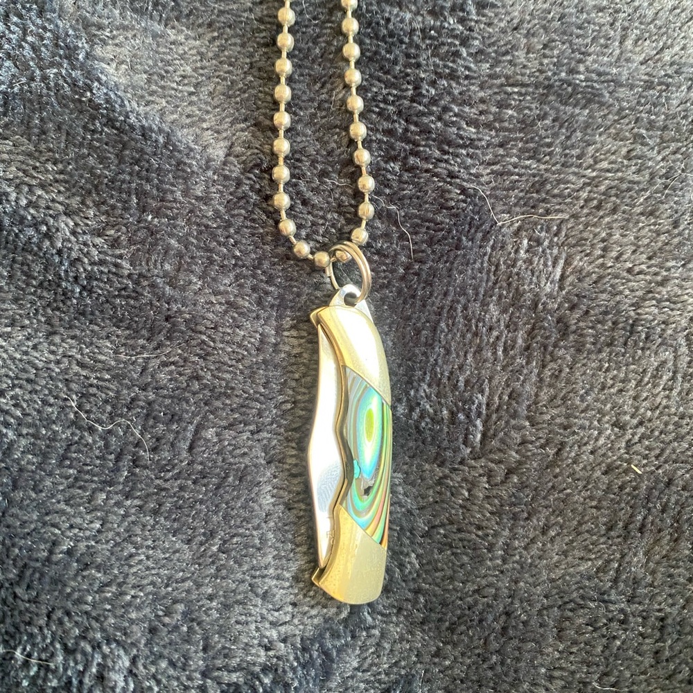 Letter opener necklace